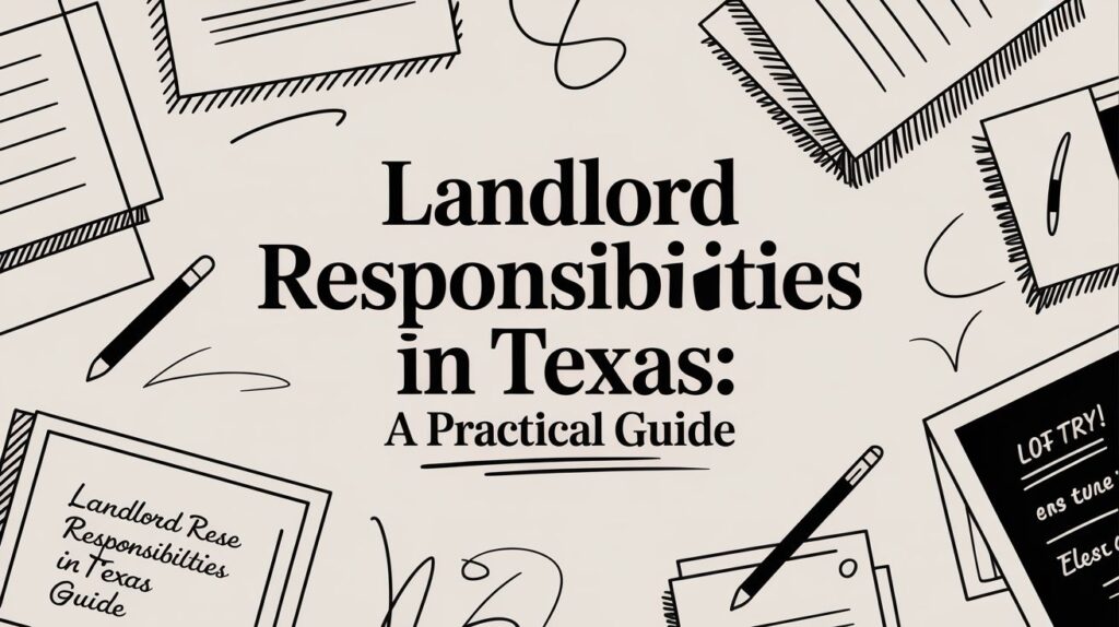 Landlord Responsibilities in Texas: A Practical Guide with notes and papers, emphasizing tenant rights and legal advice.